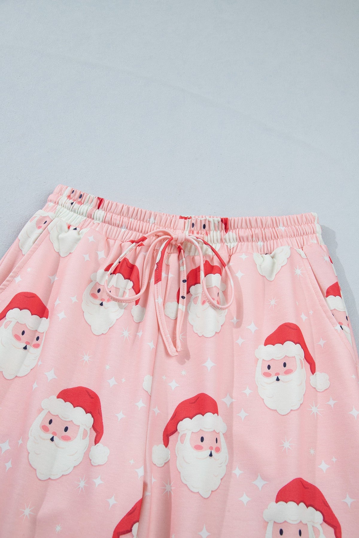 Christmas Santa Raglan Top & Pants Pajama Set