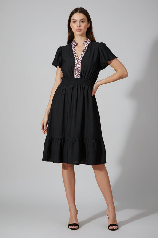 Ana Smocked Waist Ruffled PLUS Dress boutique fashion by Mollie Mae Boutique