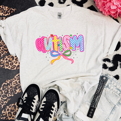 Autism Bow Tshirt