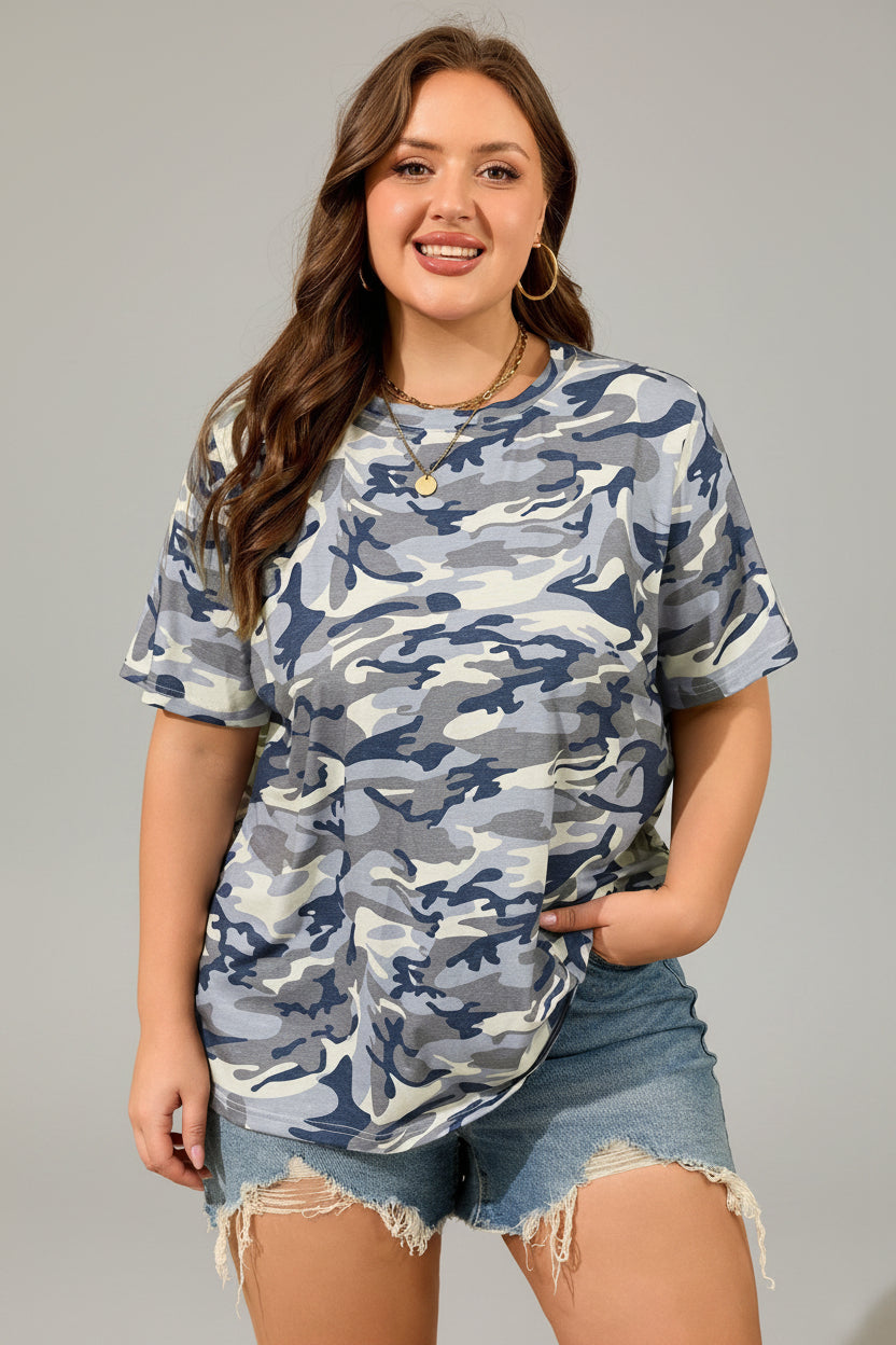 Brooklynn Print Short Sleeve PLUS Tee boutique fashion piece with stylish details and comfortable everyday wear