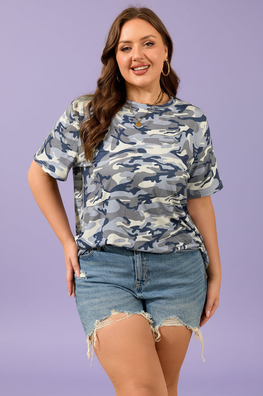 Brooklynn Print Short Sleeve PLUS Tee boutique fashion apparel with stylish details