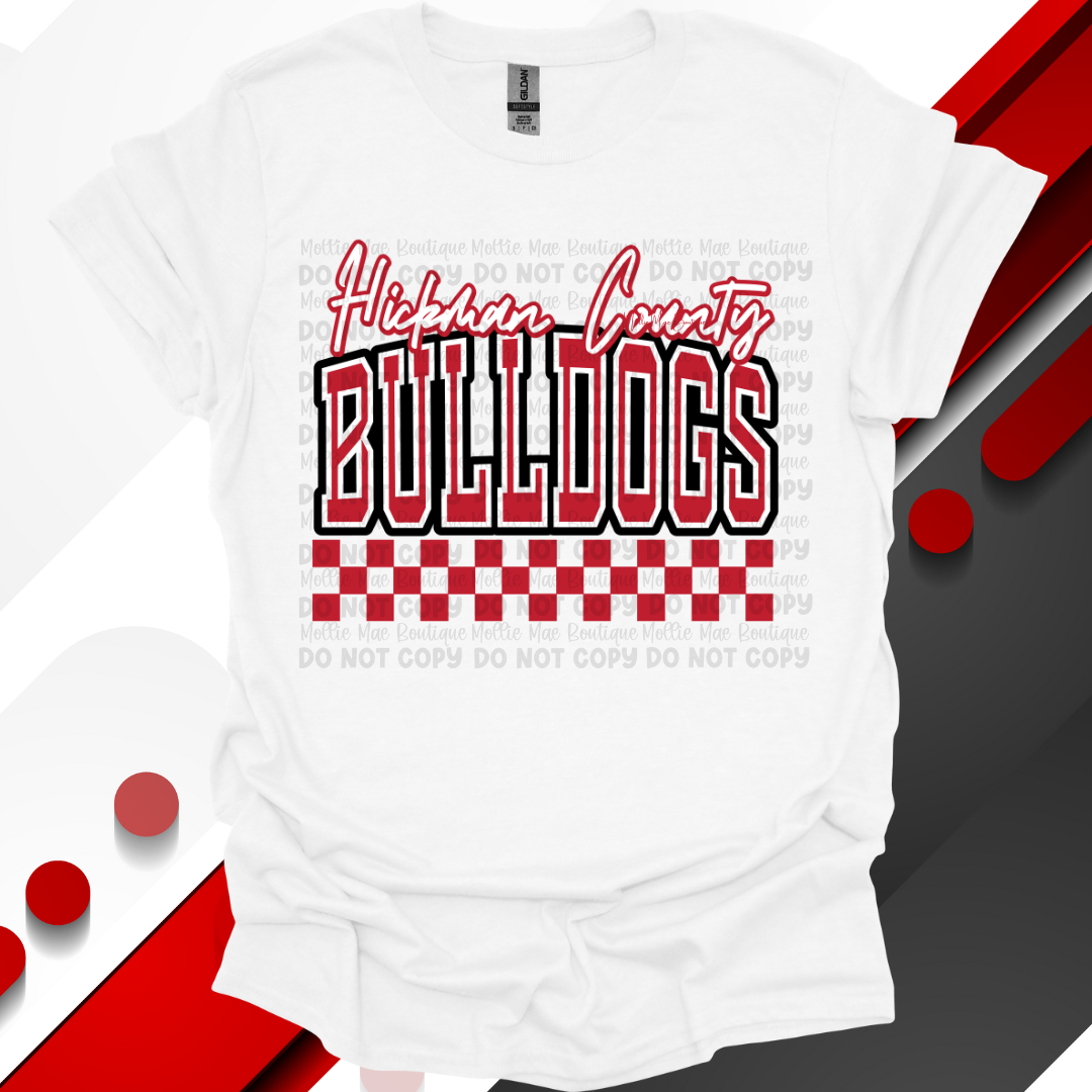 Hickman County Bulldogs Checkered