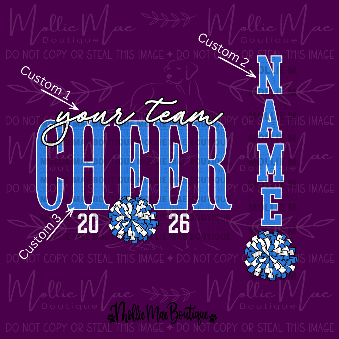 Custom School Cheer Sweatshirt | Personalized Cheer Crewneck