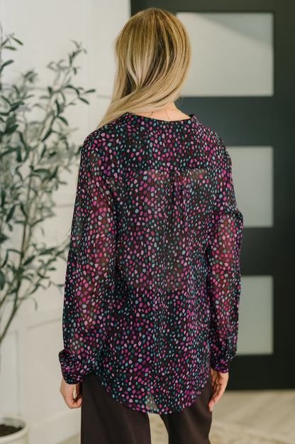 Doing the Most Polka Dot Blouse