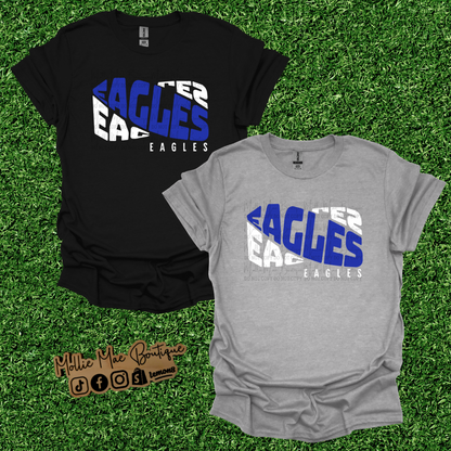 Eagles Curved - Semi Custom Graphic Tee