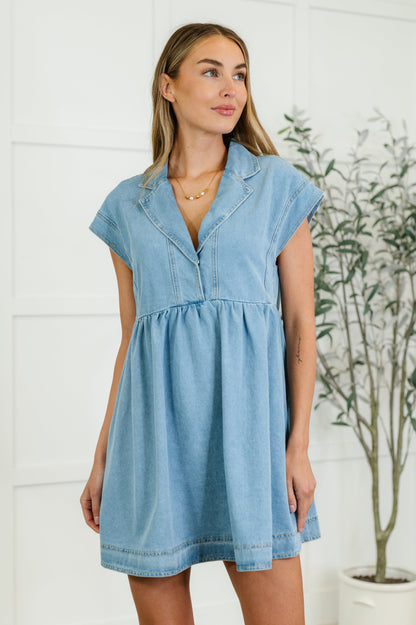 First Rodeo Denim Dress boutique clothing from Mollie Mae Boutique