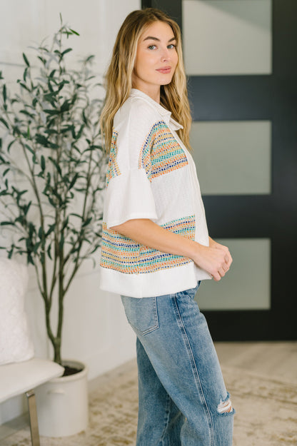 Good For Me Collared Knit Top boutique top at Mollie Mae Boutique