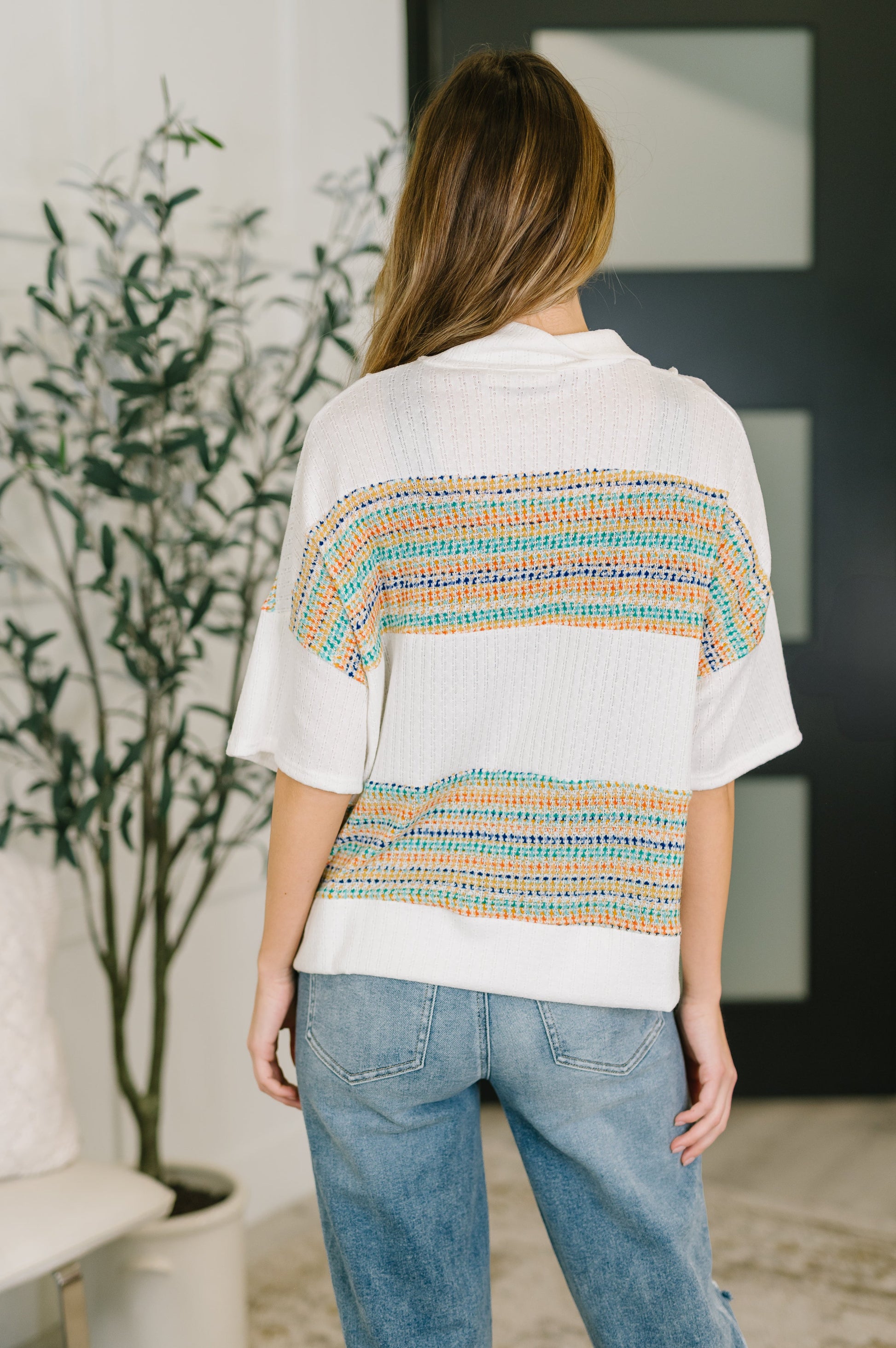 Good For Me Collared Knit Top boutique top at Mollie Mae Boutique