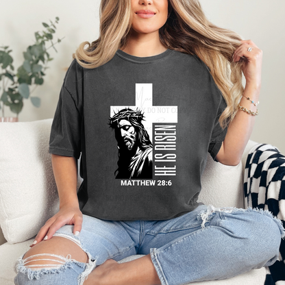 He Is Risen Cross Tshirt