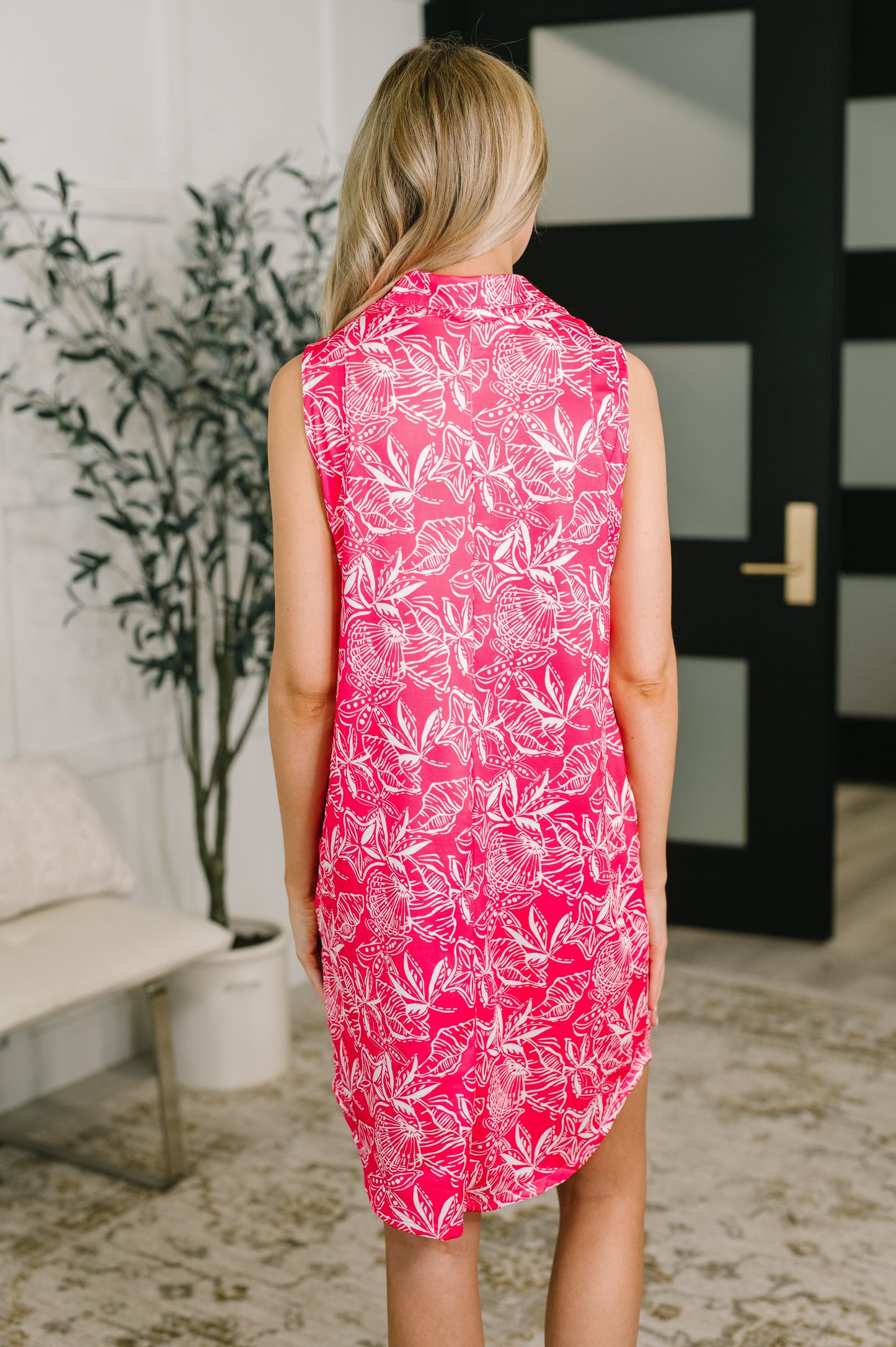 Harbour Quarter Zip Dress in Coastal Pink boutique clothing from Mollie Mae Boutique