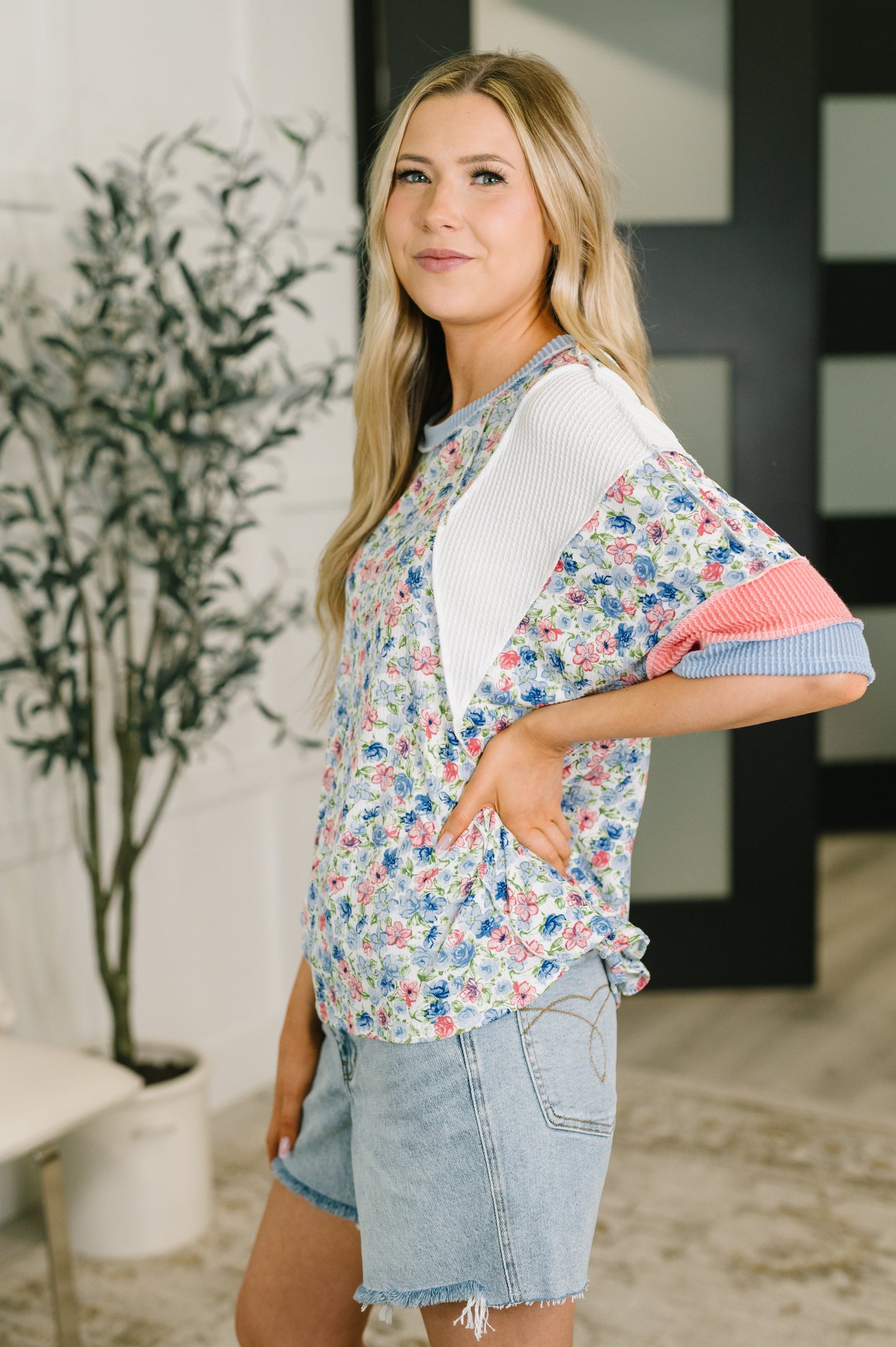 My Version Of Love Color Block Top