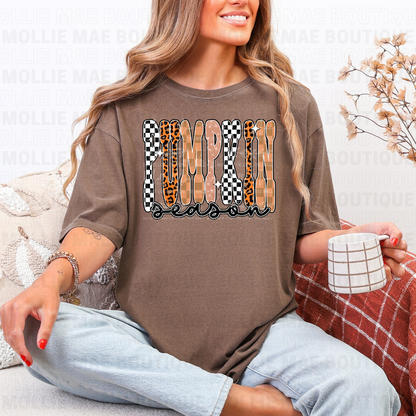 Pumpkin Season – Wild & Checkered Fall Graphic Tee