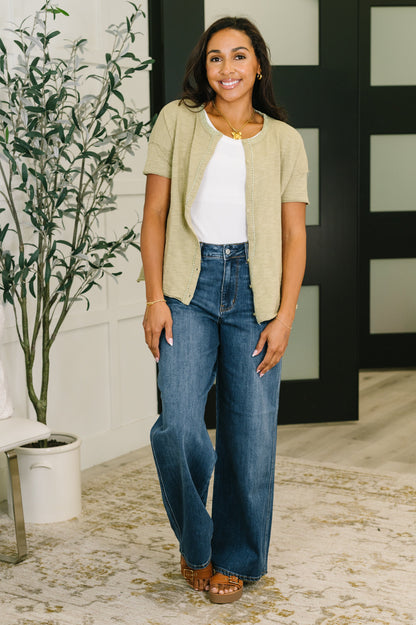 Pushing Through Button Down Top