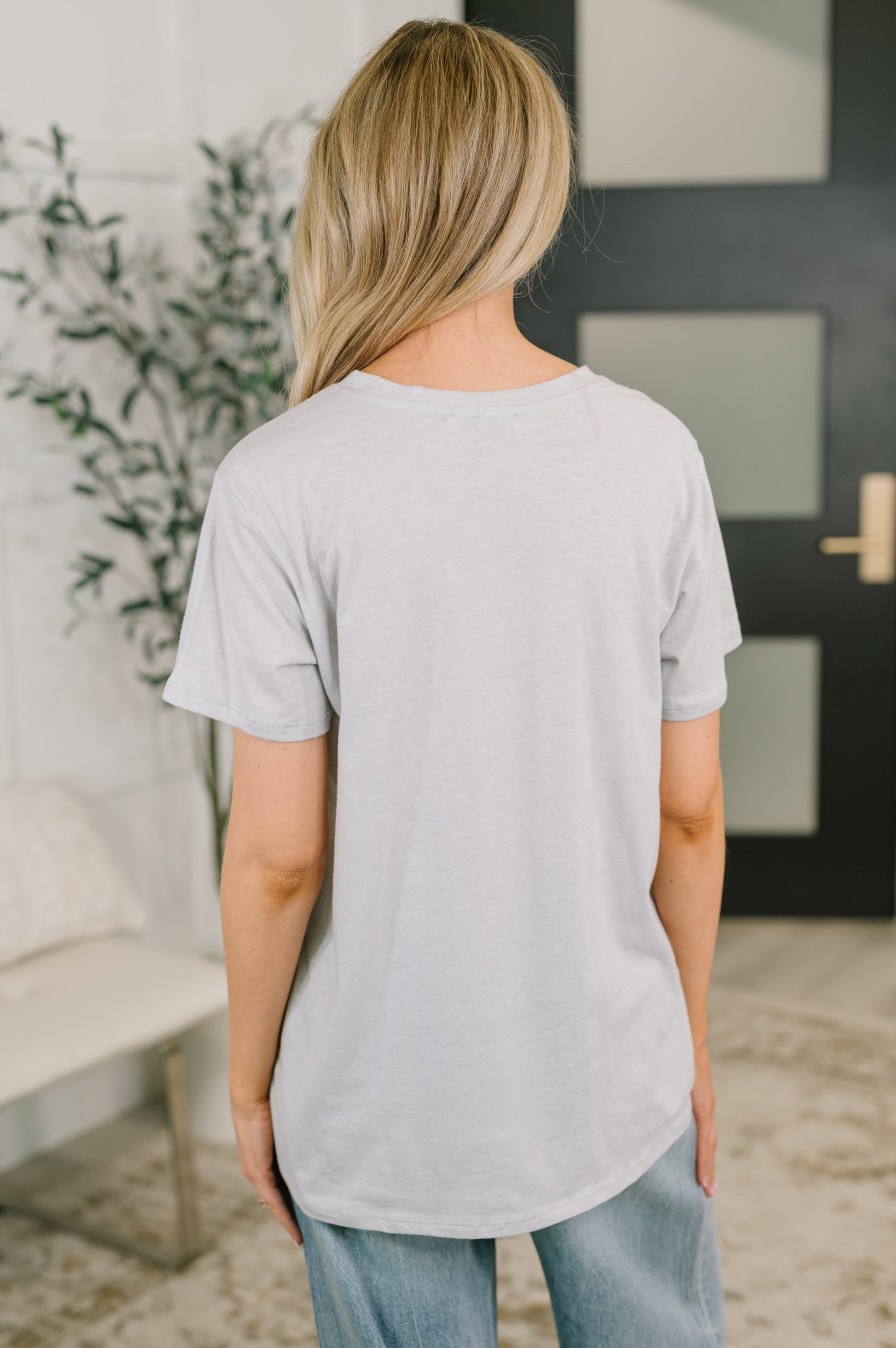 Rest Assured Basic Relaxed Tee in Heather Grey - Mollie Mae Boutique