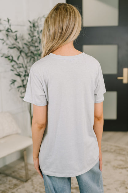 Rest Assured Basic Relaxed Tee in Heather Grey - Mollie Mae Boutique