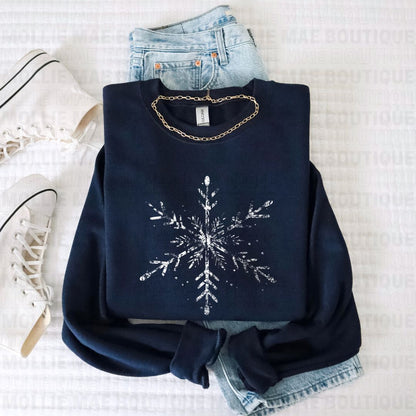 Snowflake Graphic Sweatshirt