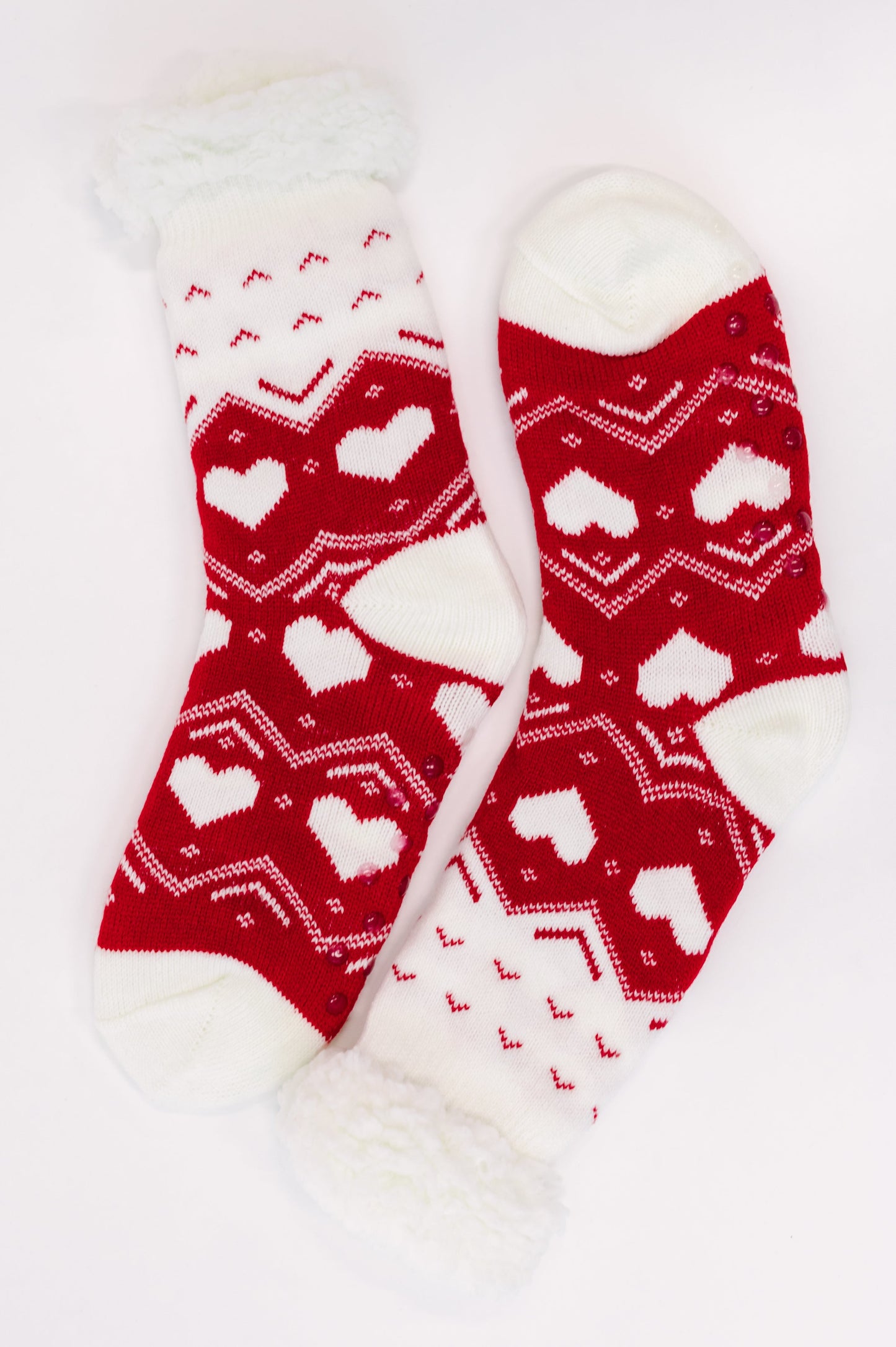 Striding to Christmas Mid Calf Fleece Lined Holiday Socks