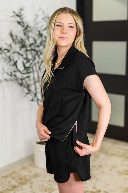 Twenty Four Karat Half Zip Top and Shorts Set boutique clothing from Mollie Mae Boutique