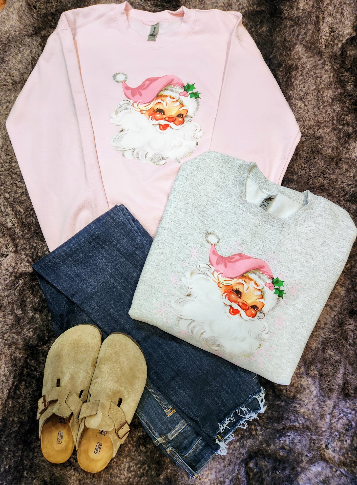 Vintage Santa  (Pink)