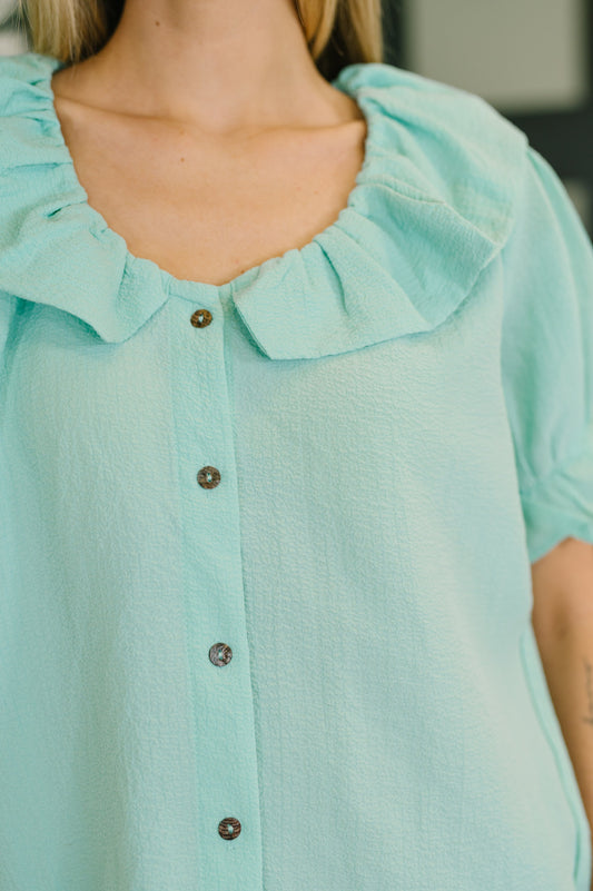 Wherever the Wind Blows Balloon Sleeve Blouse