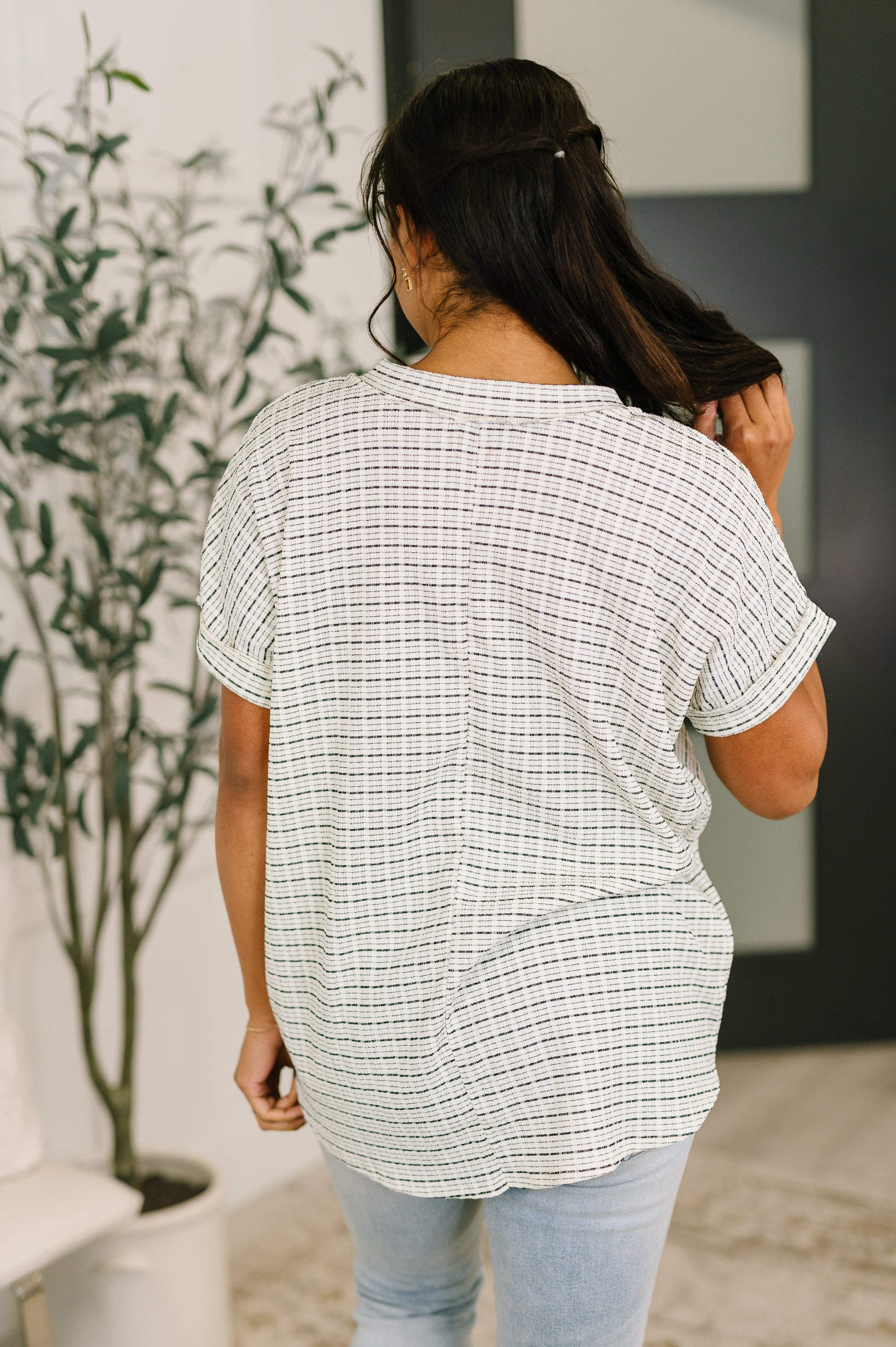 You Just Get It V-Neck Top boutique top at Mollie Mae Boutique
