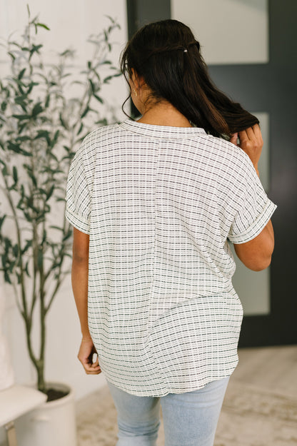 You Just Get It V-Neck Top boutique top at Mollie Mae Boutique