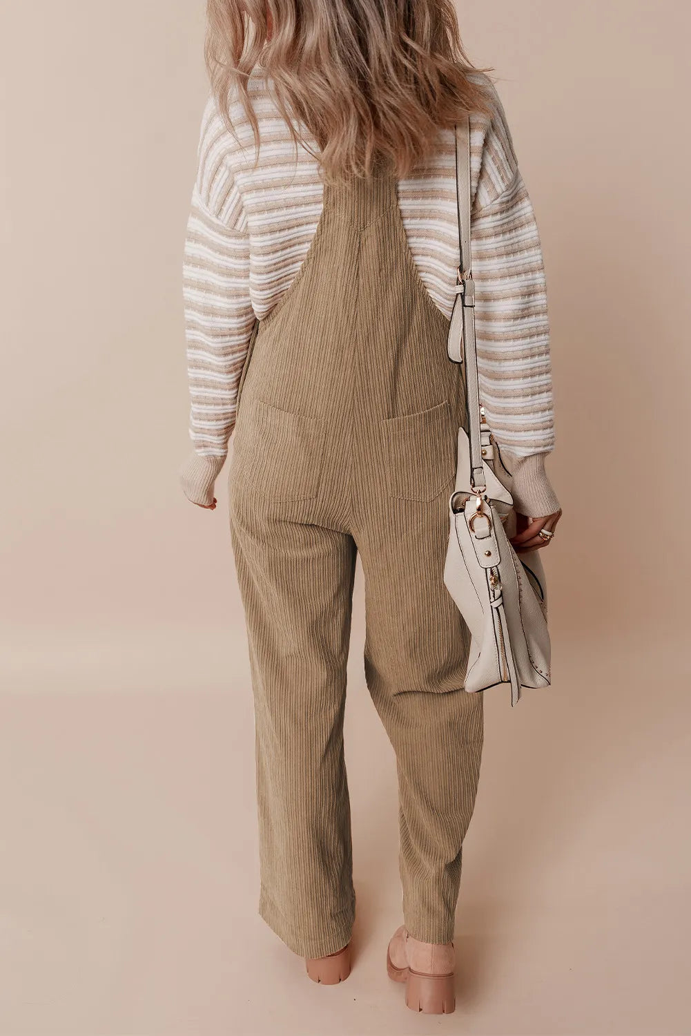 Square Neck Wide Strap Overalls