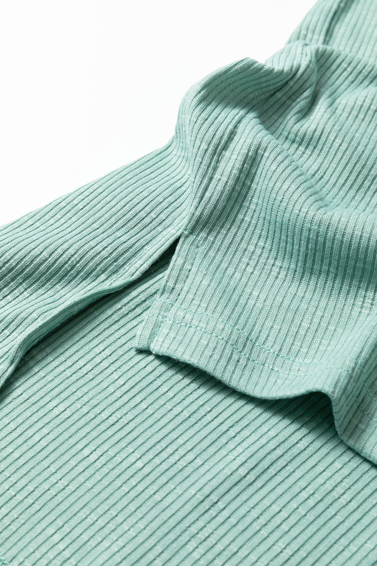 Mazie Mist Ribbed Patchwork PLUS Tee boutique clothing from Mollie Mae Boutique