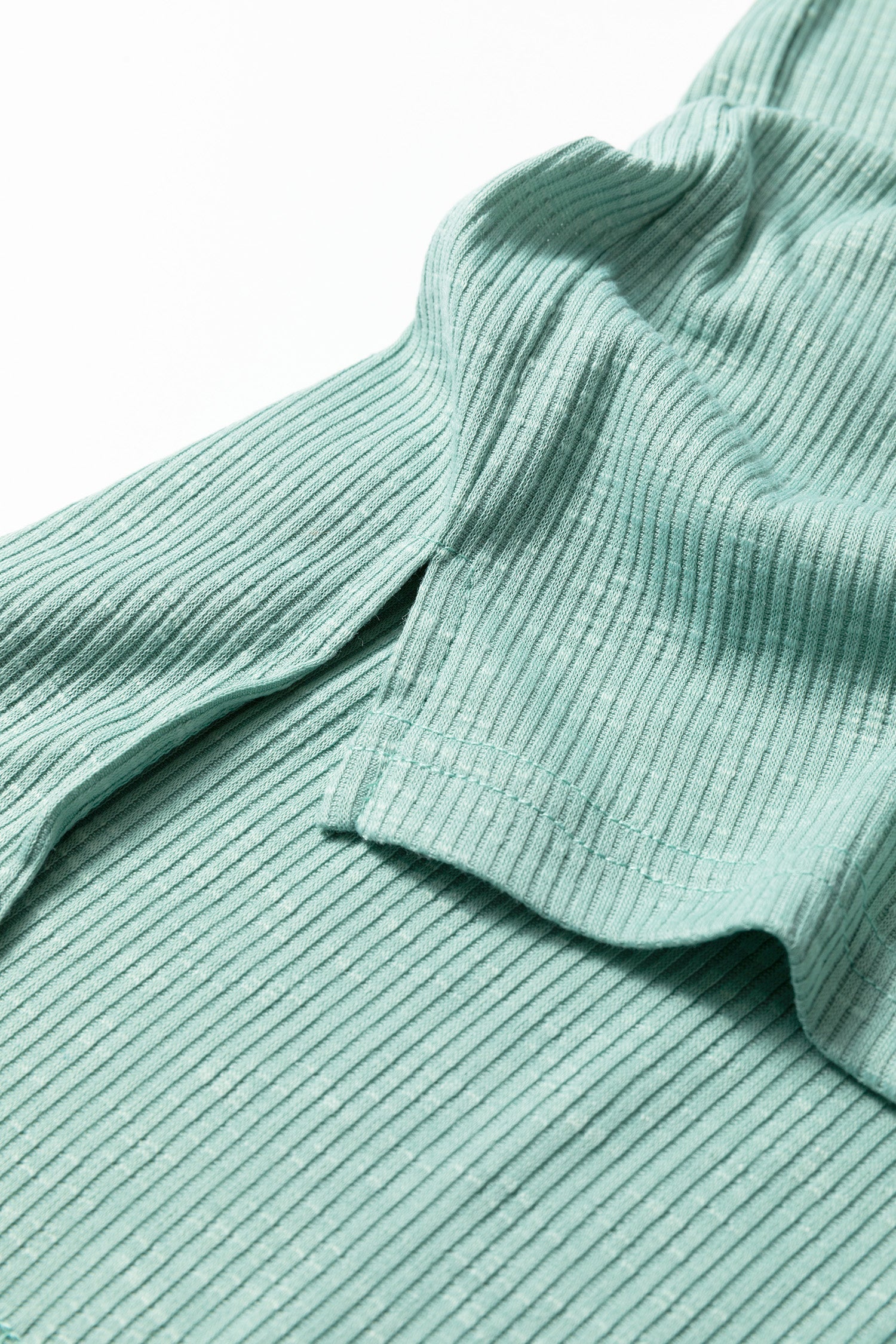Mazie Mist Ribbed Patchwork PLUS Tee boutique clothing from Mollie Mae Boutique