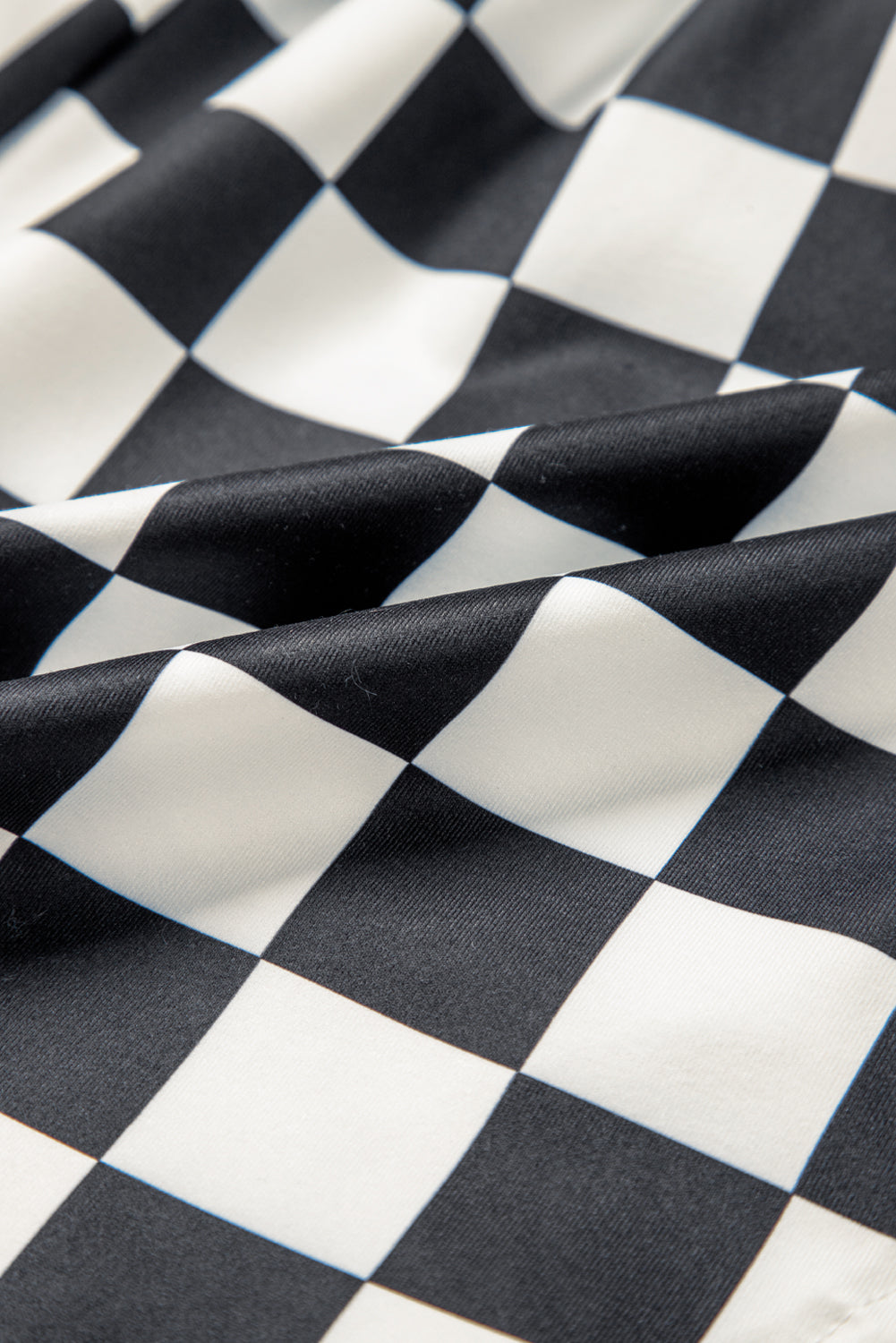 Checker High Waist Casual Shorts boutique clothing from Mollie Mae Boutique