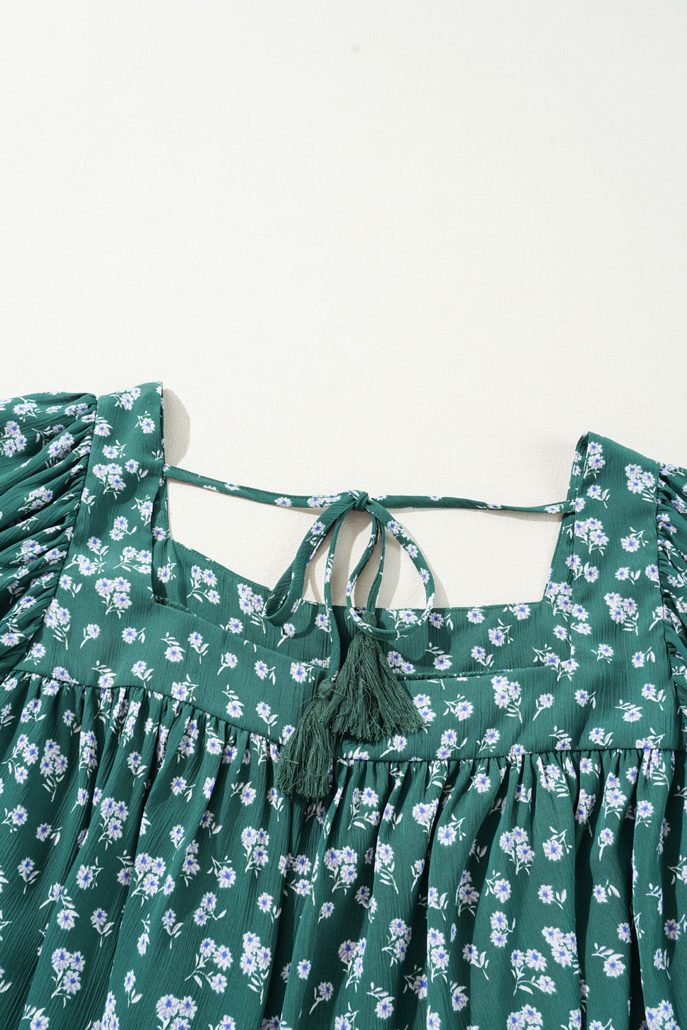 Adelynn Square Ruffled Trim PLUS Blouse boutique clothing from Mollie Mae Boutique