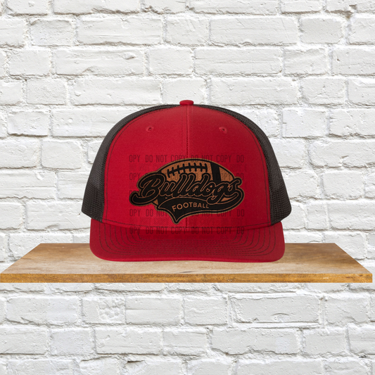 Bulldogs or Bulldogs Football Leatherette Trucker Hat