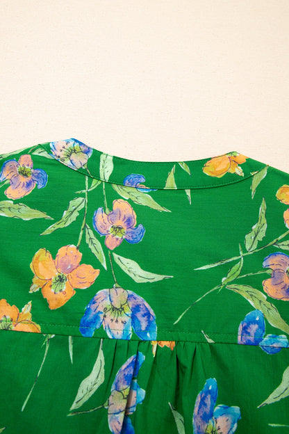 Keilani Short Sleeve Floral PLUS Top boutique clothing from Mollie Mae Boutique