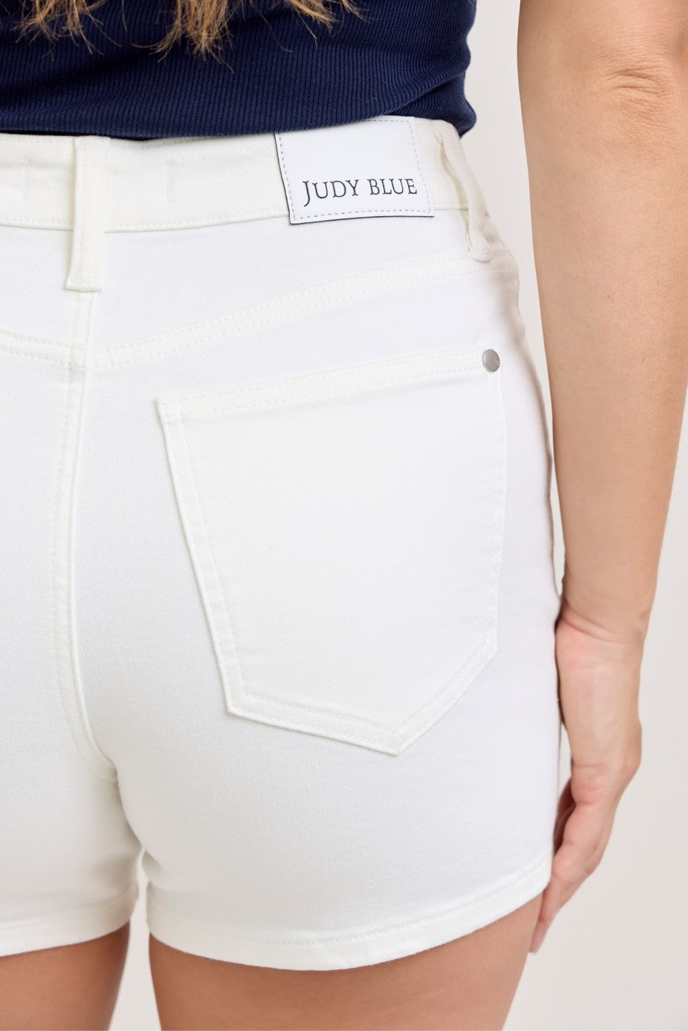 Judy Blue High-Waisted Slim Short boutique apparel from Mollie Mae Boutique