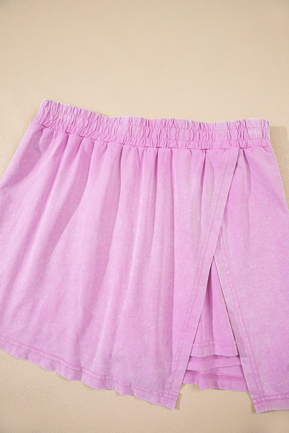 Mineral wash tank top and lined skort set with soft washed color, comfortable fit, and sporty boutique summer style