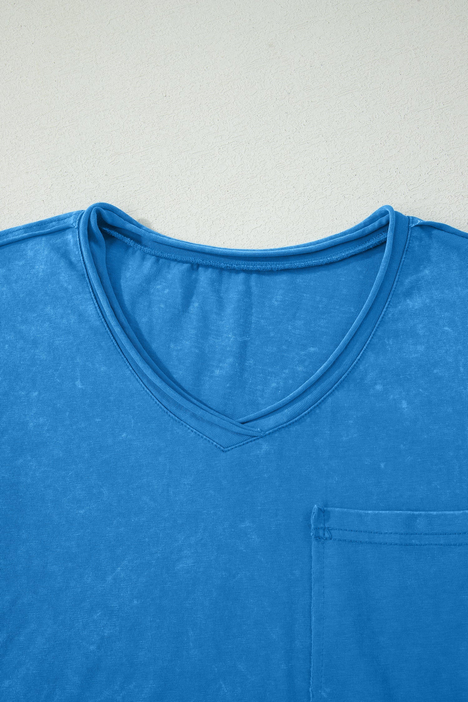 Solid Mineral Wash Short Sleeve V-Neck T-Shirt Pretty Bash women's boutique top from Mollie Mae Boutique
