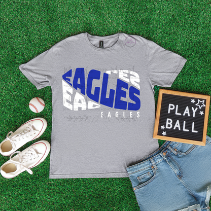 Eagles Curved - Semi Custom Graphic Tee