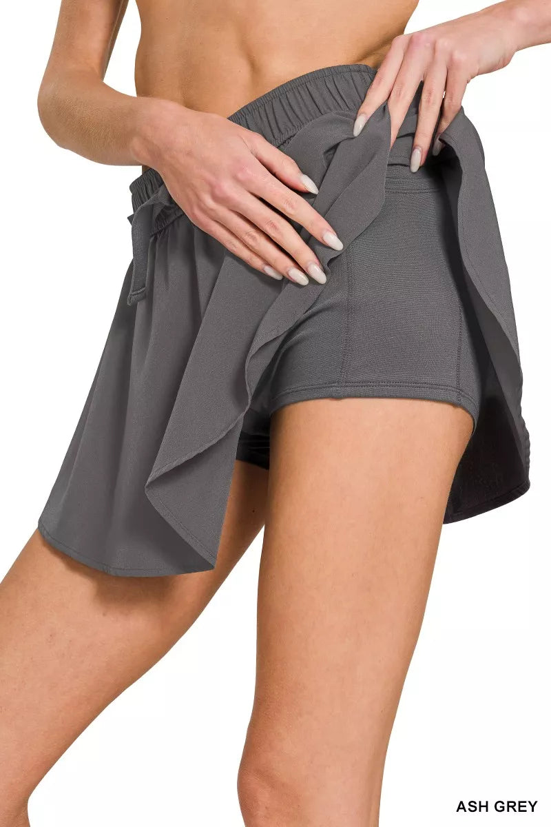 Zenana Soft Woven Active Skorts boutique apparel from Mollie Mae Boutique