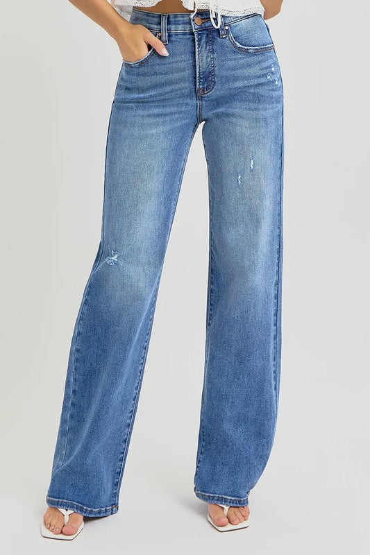 Risen Blue Jeans Wide Leg