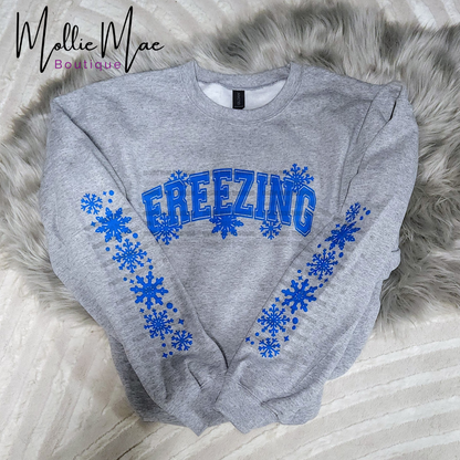Freezing Puff Print Sweatshirt