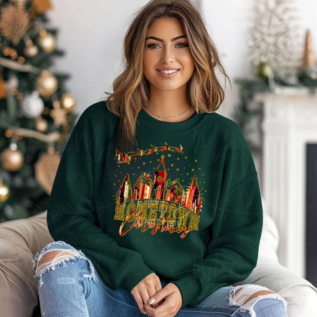 Hometown Christmas Graphic Sweatshirt