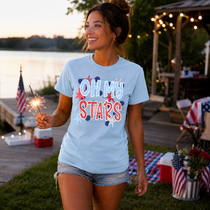 Oh My Stars Patriotic Graphic Tee