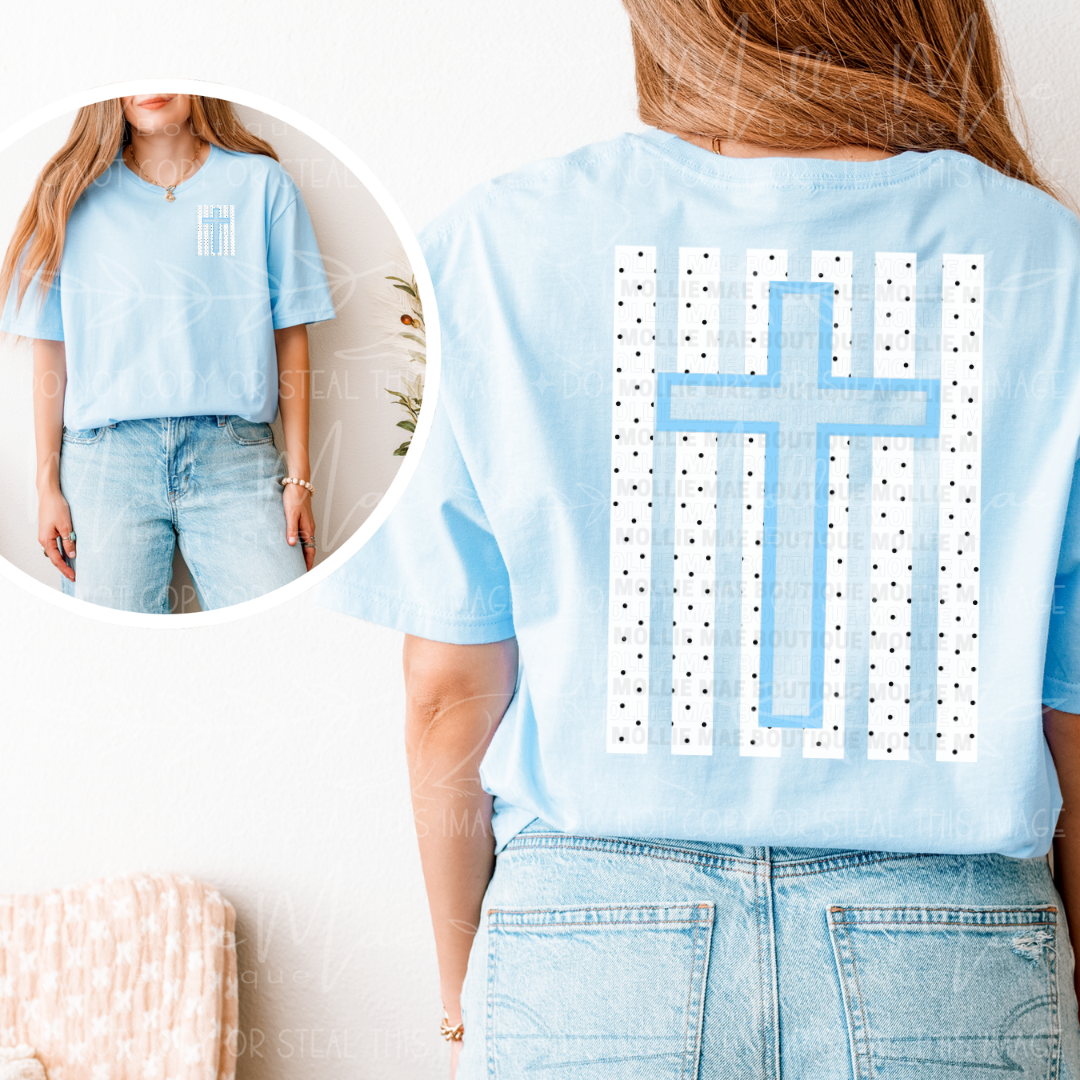 Polka Dot Cross Graphic Tee