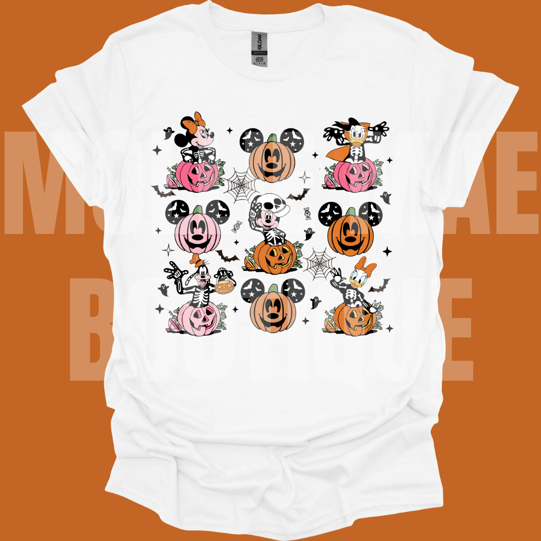 Halloween Mouse and Friends Graphic Tshirt