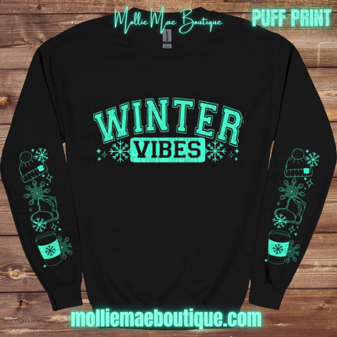 Winter Vibes Puff Print